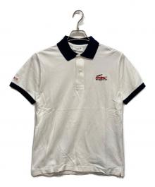 LACOSTE（ラコステ）の古着「カスタムポロシャツ」｜ネイビー×ホワイト