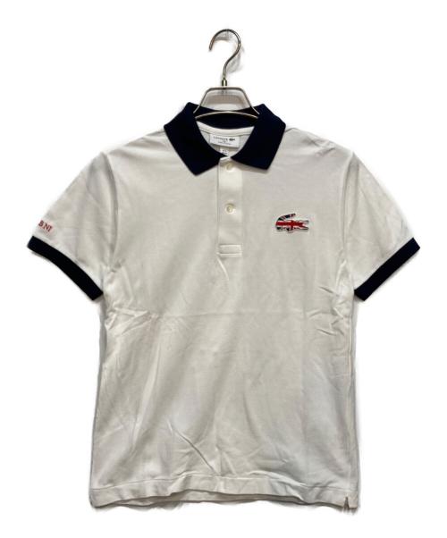 LACOSTE（ラコステ）LACOSTE (ラコステ) カスタムポロシャツ ネイビー×ホワイト サイズ:XSの古着・服飾アイテム