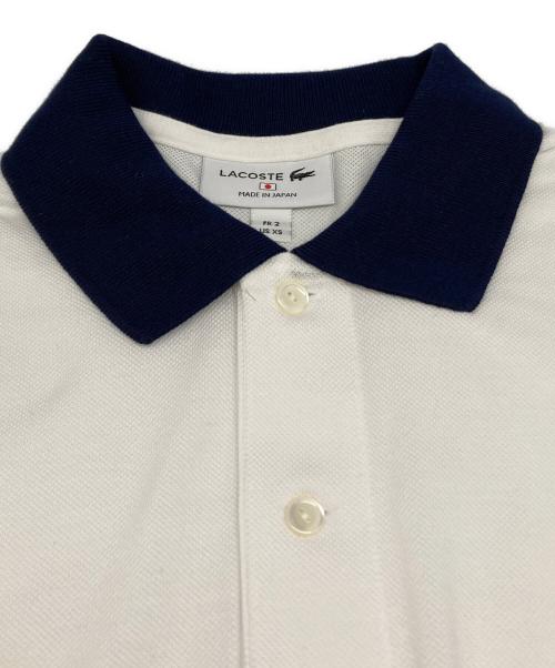 LACOSTE（ラコステ）LACOSTE (ラコステ) カスタムポロシャツ ネイビー×ホワイト サイズ:XSの古着・服飾アイテム