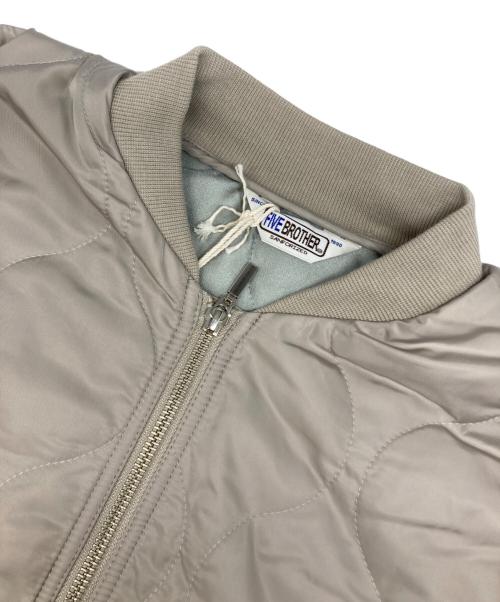 FIVE BROTHER（ファイブブラザー）FIVE BROTHER (ファイブブラザー) キルティングジャケット グレー サイズ:Ｍ 未使用品の古着・服飾アイテム