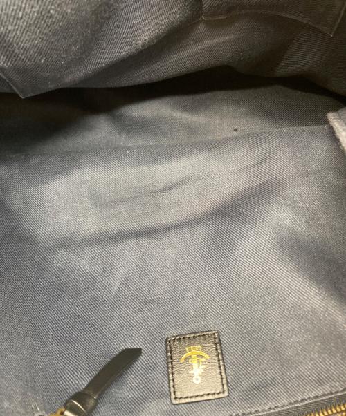 LOISIR（ロワズィール）LOISIR (ロワズィール) 額縁 配色 トートバッグ ベージュ×ネイビーの古着・服飾アイテム
