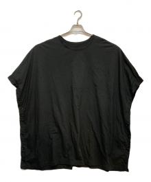 GROUND Y（グラウンドワイ）の古着「Cotton Jersey Big Poncho Cut Sew」｜ブラック