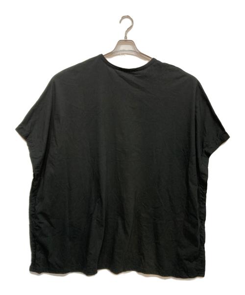 GROUND Y（グラウンドワイ）GROUND Y (グラウンドワイ) Cotton Jersey Big Poncho Cut Sew ブラック サイズ:3の古着・服飾アイテム