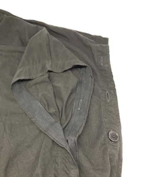 GROUND Y（グラウンドワイ）GROUND Y (グラウンドワイ) Cotton Jersey Big Poncho Cut Sew ブラック サイズ:3の古着・服飾アイテム