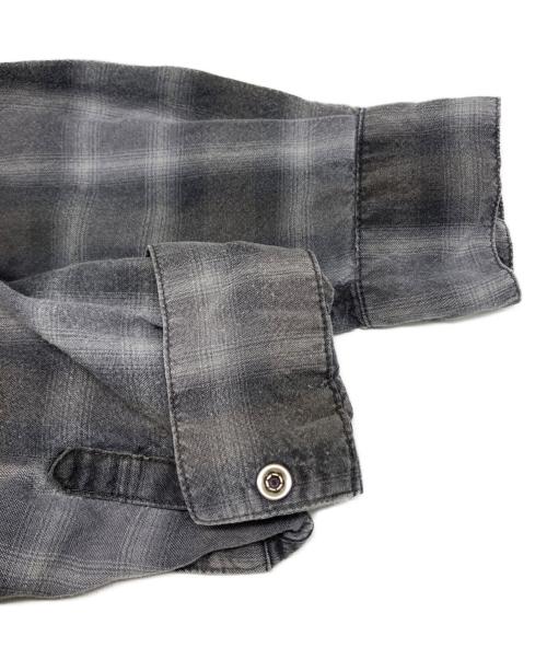 Hysteric Glamour（ヒステリックグラマー）Hysteric Glamour (ヒステリックグラマー) レーヨン チェック シャツ グレー サイズ:Fの古着・服飾アイテム