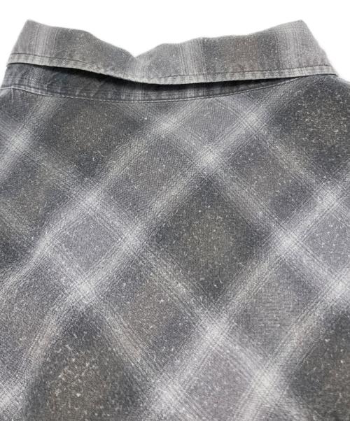 Hysteric Glamour（ヒステリックグラマー）Hysteric Glamour (ヒステリックグラマー) レーヨン チェック シャツ グレー サイズ:Fの古着・服飾アイテム
