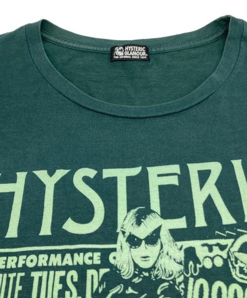 Hysteric Glamour（ヒステリックグラマー）Hysteric Glamour (ヒステリックグラマー) プリント Tシャツ グリーン サイズ:Fの古着・服飾アイテム