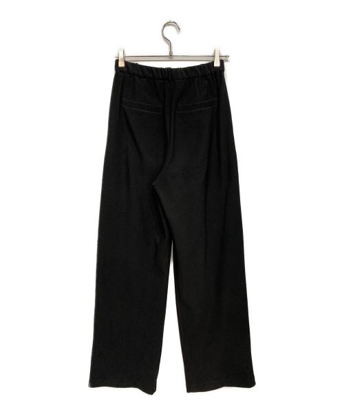CLANE（クラネ）CLANE (クラネ) RIB STRIPE TUCK PANTS ブラック サイズ:2の古着・服飾アイテム
