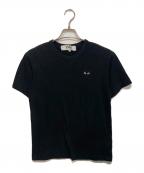 PLAY COMME des GARCONSプレイコムデギャルソン）の古着「ハートワッペンTシャツ」｜ブラック