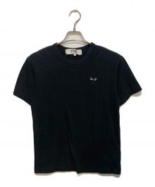 PLAY COMME des GARCONS（プレイコムデギャルソン）の古着「ハートワッペンTシャツ」｜ブラック
