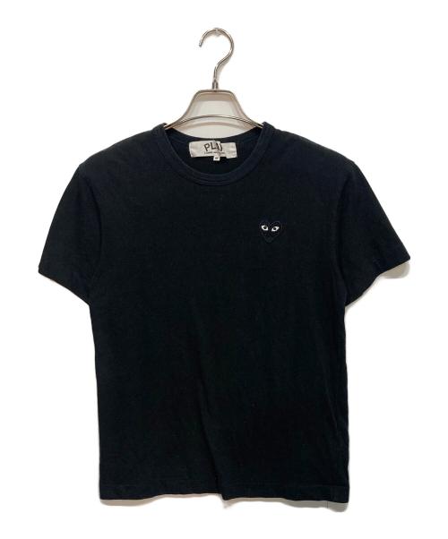 PLAY COMME des GARCONS（プレイコムデギャルソン）PLAY COMME des GARCONS (プレイコムデギャルソン) ハートワッペンTシャツ ブラック サイズ:Mの古着・服飾アイテム