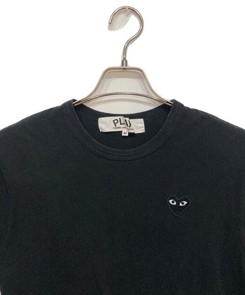 PLAY COMME des GARCONS（プレイコムデギャルソン）PLAY COMME des GARCONS (プレイコムデギャルソン) ハートワッペンTシャツ ブラック サイズ:Mの古着・服飾アイテム
