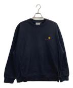 CarHarttカーハート）の古着「AMERICAN SCRIPT SWEAT」｜ブラック