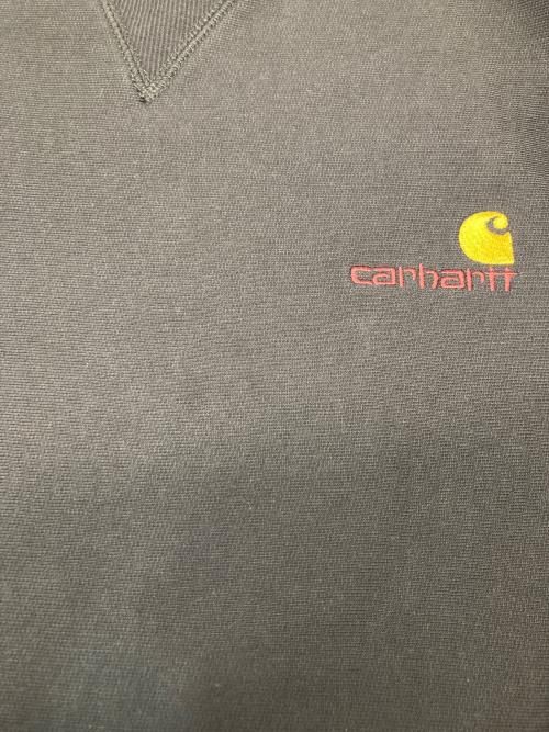 CarHartt（カーハート）CarHartt (カーハート) AMERICAN SCRIPT SWEAT ブラック サイズ:XLの古着・服飾アイテム