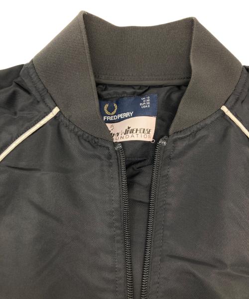 FRED PERRY × amy（フレッドペリー）FRED PERRY × amy (フレッドペリー) ジップアップジャケット ブラック サイズ:36の古着・服飾アイテム