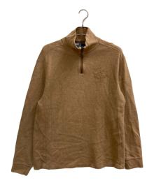 POLO RALPH LAUREN（ポロ・ラルフローレン）の古着「ハーフジップスウェット」｜ブラウン