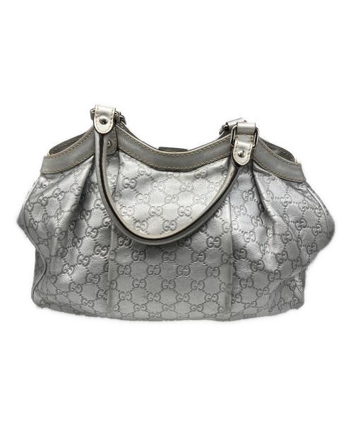 GUCCI（グッチ）GUCCI (グッチ) ハンドバッグ シルバーの古着・服飾アイテム