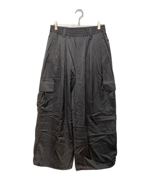 MAISON SPECIAL（メゾンスペシャル）MAISON SPECIAL (メゾンスペシャル) Drapery Satin Prime-Wide Cargo Pants グレー サイズ:1の古着・服飾アイテム