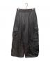 MAISON SPECIAL（メゾンスペシャル）の古着「Drapery Satin Prime-Wide Cargo Pants」｜グレー