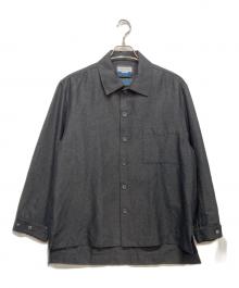MAISON SPECIAL（メゾンスペシャル）の古着「Prime-Over Regular Collar Heavy-Weight Flannel Shirt Blouson」｜グレー