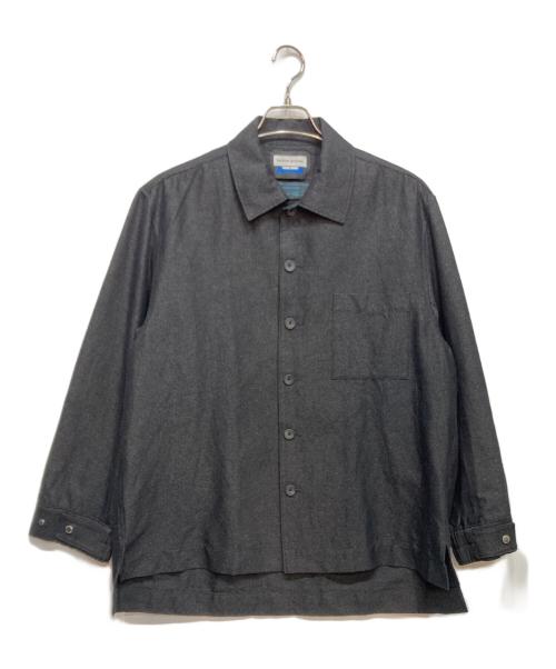MAISON SPECIAL（メゾンスペシャル）MAISON SPECIAL (メゾンスペシャル) Prime-Over Regular Collar Heavy-Weight Flannel Shirt Blouson グレー サイズ:1の古着・服飾アイテム