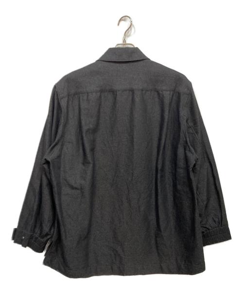 MAISON SPECIAL（メゾンスペシャル）MAISON SPECIAL (メゾンスペシャル) Prime-Over Regular Collar Heavy-Weight Flannel Shirt Blouson グレー サイズ:1の古着・服飾アイテム