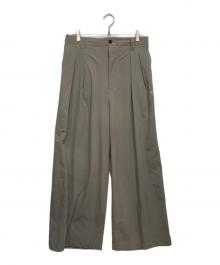MAISON SPECIAL（メゾンスペシャル）の古着「Prime-Wide Two-tuck Trousers」｜グレー