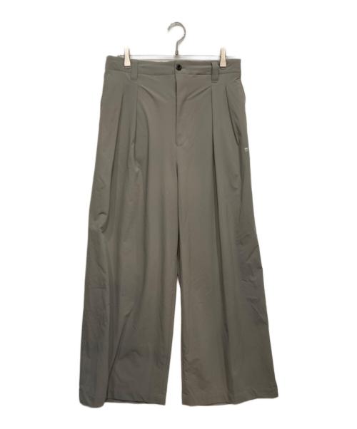 MAISON SPECIAL（メゾンスペシャル）MAISON SPECIAL (メゾンスペシャル) Prime-Wide Two-tuck Trousers グレー サイズ:2の古着・服飾アイテム