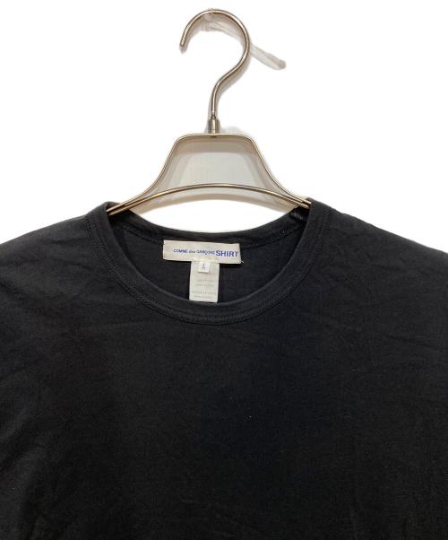 COMME des GARCONS SHIRT（コムデギャルソンシャツ）COMME des GARCONS SHIRT (コムデギャルソンシャツ) クルーネックTシャツ ブラック サイズ:Lの古着・服飾アイテム