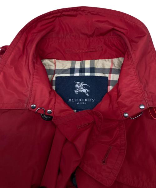 BURBERRY LONDON（バーバリーロンドン）BURBERRY LONDON (バーバリーロンドン) パッカブルコート レッド サイズ:38の古着・服飾アイテム