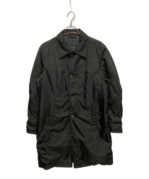 PRADA（プラダ）PRADA (プラダ) ナイロンステンカラーコート ブラック サイズ:50の古着・服飾アイテム