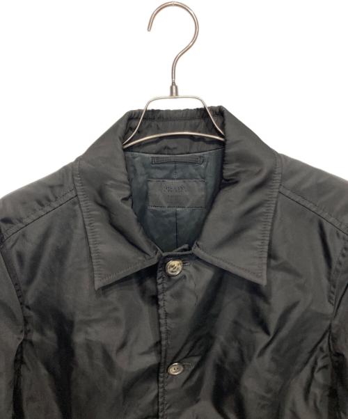 PRADA（プラダ）PRADA (プラダ) ナイロンステンカラーコート ブラック サイズ:50の古着・服飾アイテム