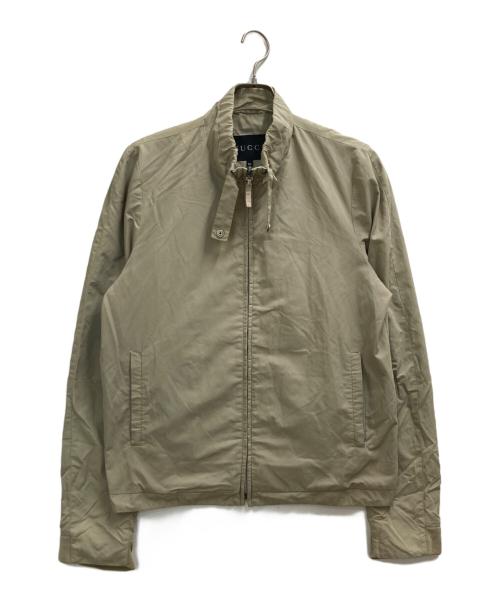 GUCCI（グッチ）GUCCI (グッチ) スタンドカラージャケット ベージュ サイズ:52の古着・服飾アイテム