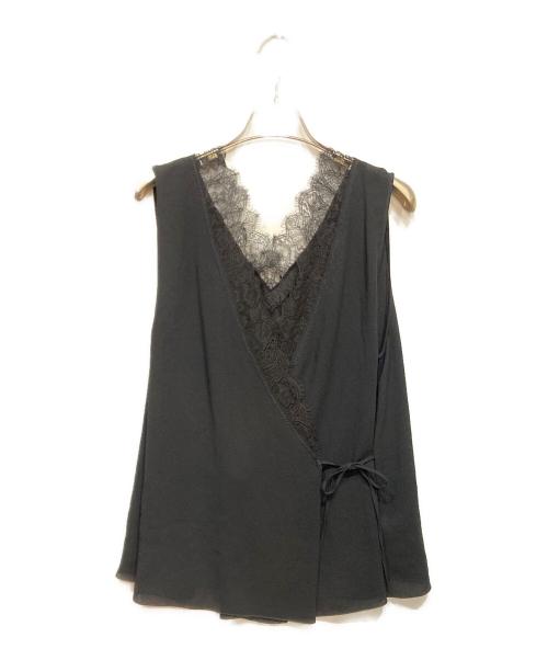 Plage（プラージュ）Plage (プラージュ) solstiss frenchlace ジレ ブラック サイズ:FREEの古着・服飾アイテム