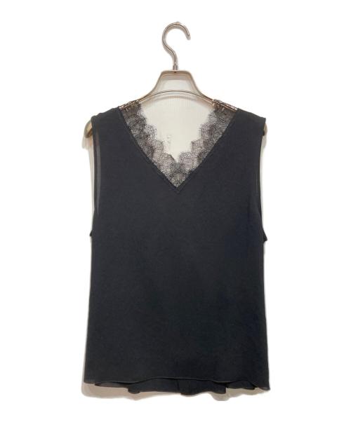 Plage（プラージュ）Plage (プラージュ) solstiss frenchlace ジレ ブラック サイズ:FREEの古着・服飾アイテム