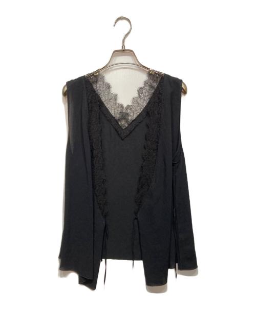 Plage（プラージュ）Plage (プラージュ) solstiss frenchlace ジレ ブラック サイズ:FREEの古着・服飾アイテム