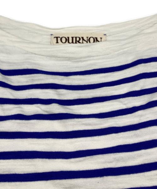 TOURNON.（トゥルノン）TOURNON. (トゥルノン) BASQUE BORDER バスク ボーダー ホワイト×ブルー サイズ:Fの古着・服飾アイテム