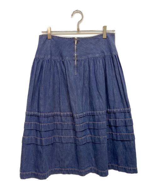 tricot COMME des GARCONS（トリココムデギャルソン）tricot COMME des GARCONS (トリココムデギャルソン) ティアード デニム スカート インディゴ サイズ:Mの古着・服飾アイテム