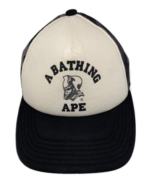 A BATHING APE（アベイシングエイプ）A BATHING APE (アベイシングエイプ) メッシュキャップ ブラック サイズ:Fの古着・服飾アイテム