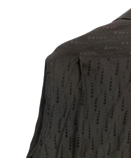 Saint Laurent Paris（サンローランパリ）Saint Laurent Paris (サンローランパリ) スターエンブロイダリーシルク半袖シャツ ブラック サイズ:39の古着・服飾アイテム