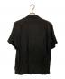 Saint Laurent Paris (サンローランパリ) スターエンブロイダリーシルク半袖シャツ ブラック サイズ:39：15000円