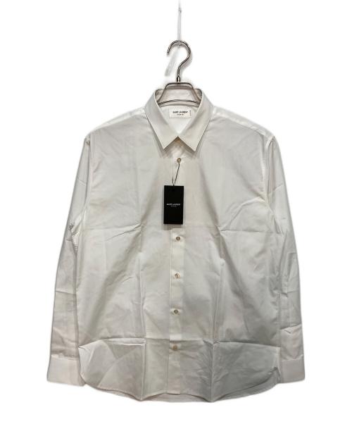 Saint Laurent Paris（サンローランパリ）Saint Laurent Paris (サンローランパリ) ユニフォームプレーンドレスシャツ ホワイト サイズ:40の古着・服飾アイテム