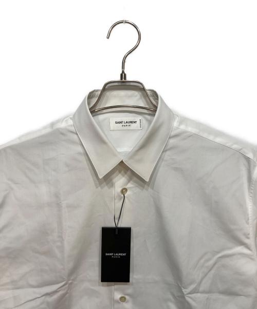 Saint Laurent Paris（サンローランパリ）Saint Laurent Paris (サンローランパリ) ユニフォームプレーンドレスシャツ ホワイト サイズ:40の古着・服飾アイテム
