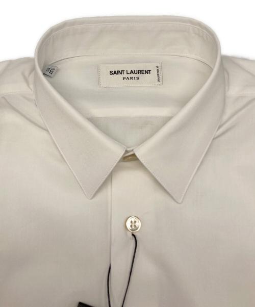 Saint Laurent Paris（サンローランパリ）Saint Laurent Paris (サンローランパリ) ユニフォームプレーンドレスシャツ ホワイト サイズ:40の古着・服飾アイテム