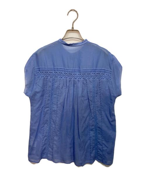Spick and Span（スピック＆スパン）Spick and Span (スピック＆スパン) COローンフレンチレースブラウス ブルー サイズ:FREEの古着・服飾アイテム
