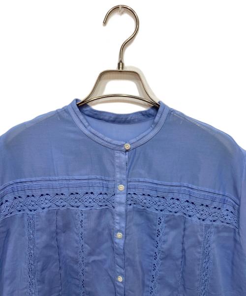 Spick and Span（スピック＆スパン）Spick and Span (スピック＆スパン) COローンフレンチレースブラウス ブルー サイズ:FREEの古着・服飾アイテム