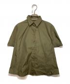 Acne studiosアクネ ストゥディオズ）の古着「フレアシャツ」｜グリーン