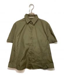 Acne studios（アクネ ストゥディオズ）の古着「フレアシャツ」｜グリーン