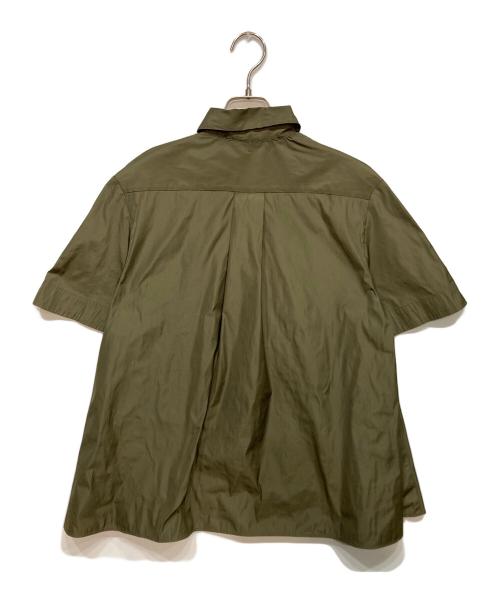 Acne studios（アクネ ストゥディオズ）ACNE STUDIOS (アクネ ストゥディオズ) フレアシャツ グリーン サイズ:32の古着・服飾アイテム