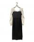HER LIP TO (ハーリップトゥ) Faubourg Shoulder Ribbon Dress ホワイト×ブラック サイズ:S：6000円